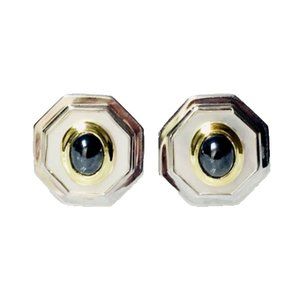 David Yurman 14k Gold Mother Of Pearl Earrings